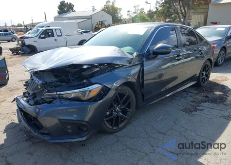 2023 Honda Civic Lx из США, поврежденный, VIN 2HGFE2F21PH571679